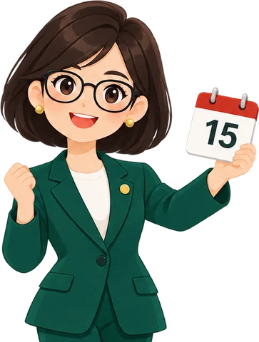 Bookkeeping adviser holding a calendar as a payment deadline reminder
